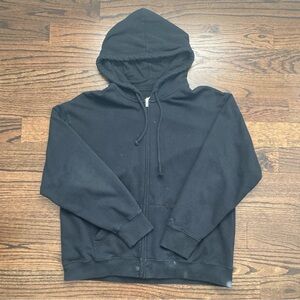 Black Zip-Up Hoodie